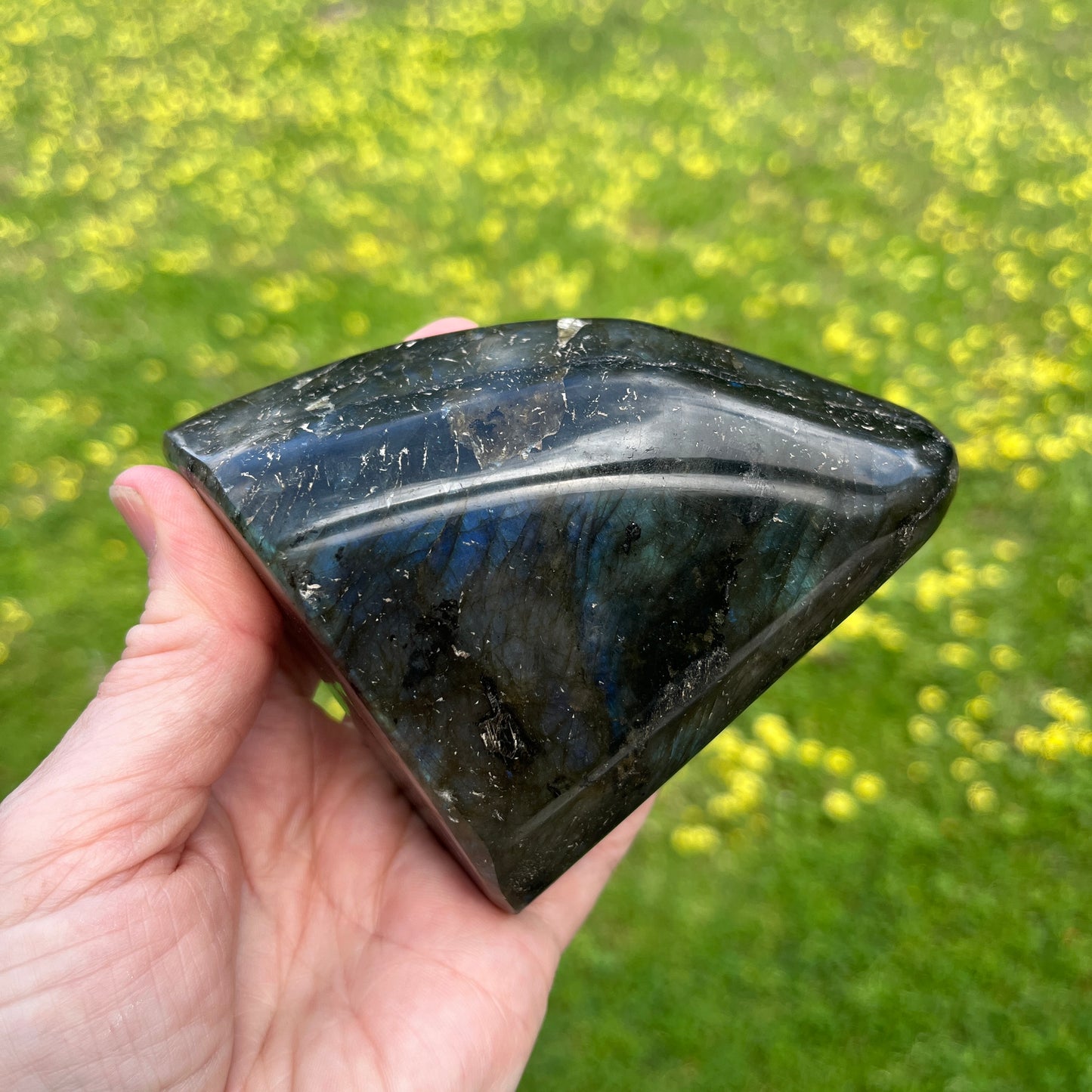 Labradorite Crystal - Polished Freeform 492gm