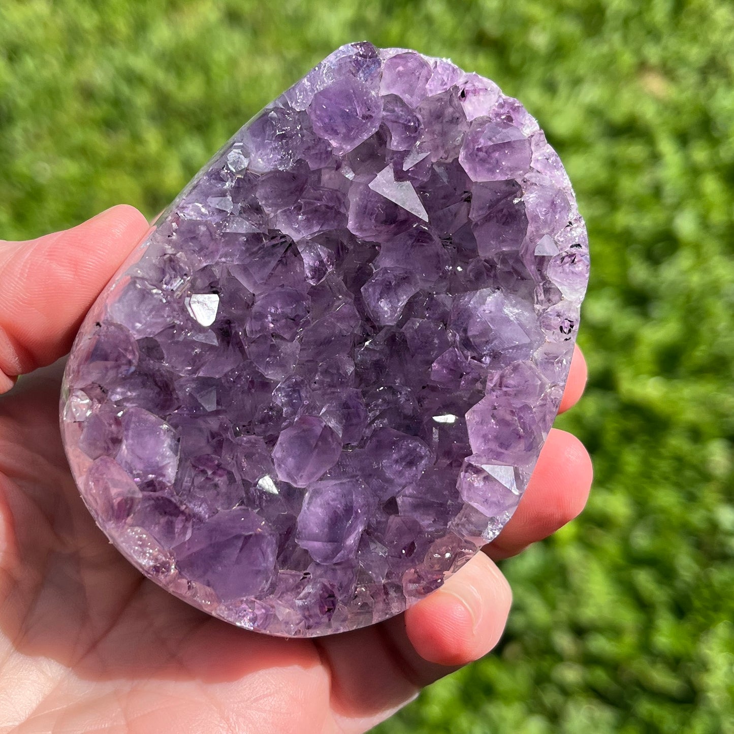 Amethyst Crystal Geode on Stand | Natural Healing for your Home - The Crescent Moon