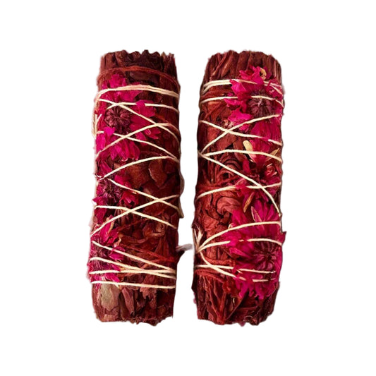 Dragons Blood and White Sage Smudge Stick - The Crescent Moon
