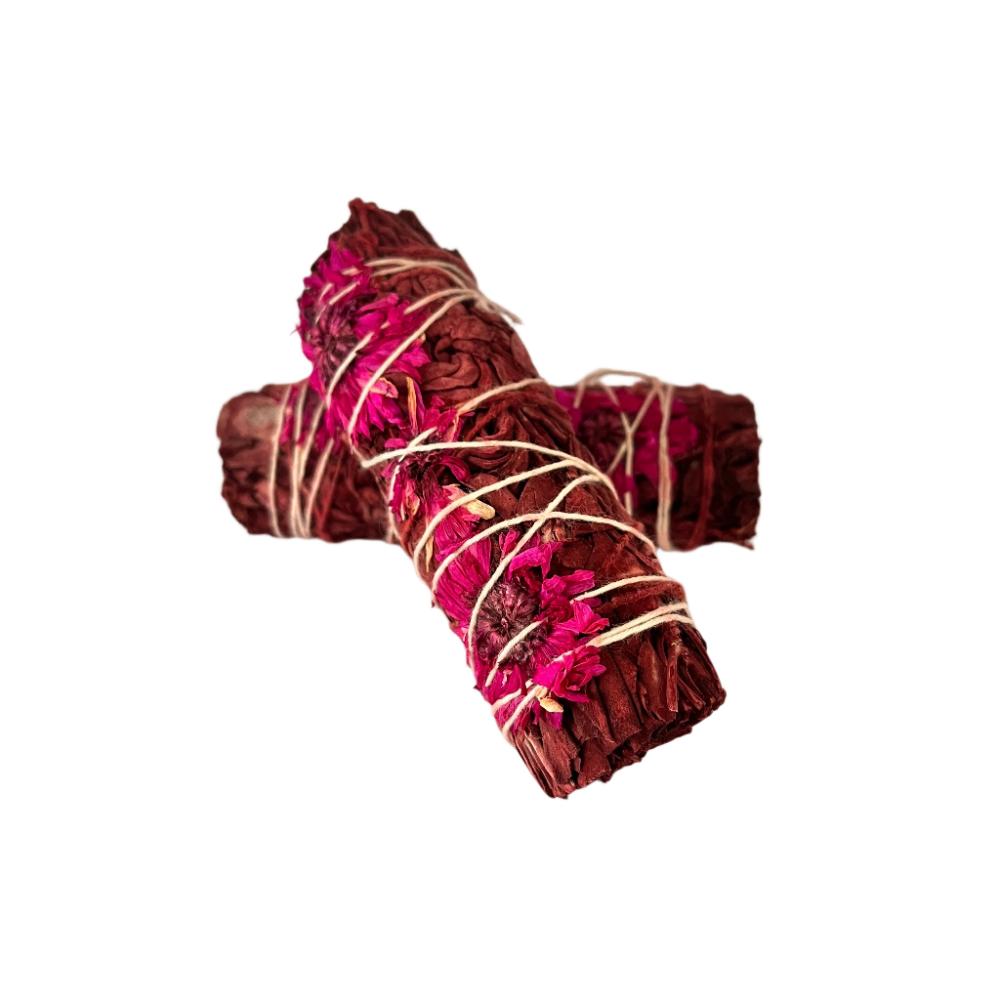 Dragons Blood and White Sage Smudge Stick - The Crescent Moon
