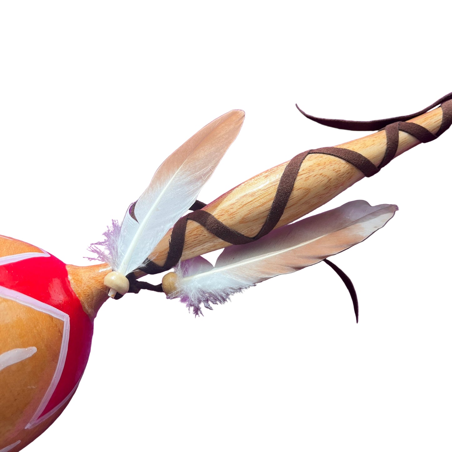 Shamanic Feather Shaker - Maraca - The Crescent Moon