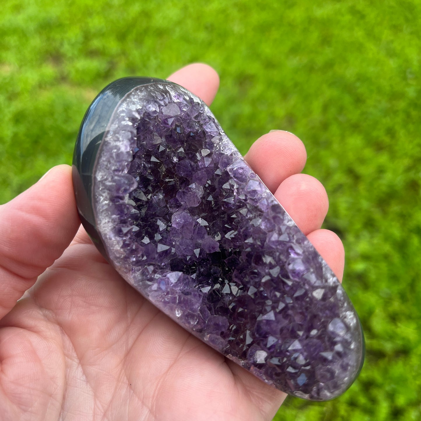 Amethyst Geode on stand | Natural Healing Crystals - The Crescent Moon