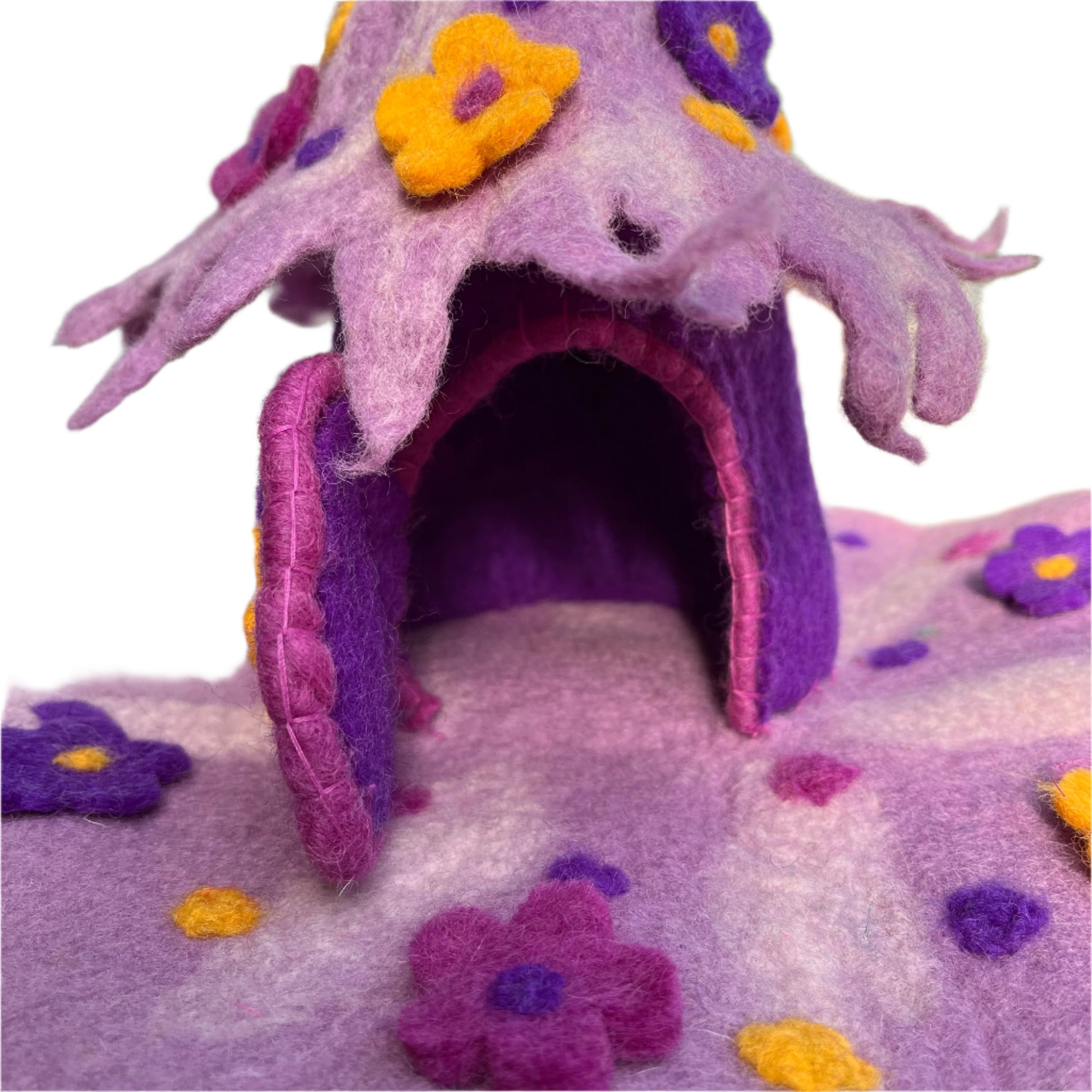 Felt Fairy House - Amethyst Eve - The Crescent Moon