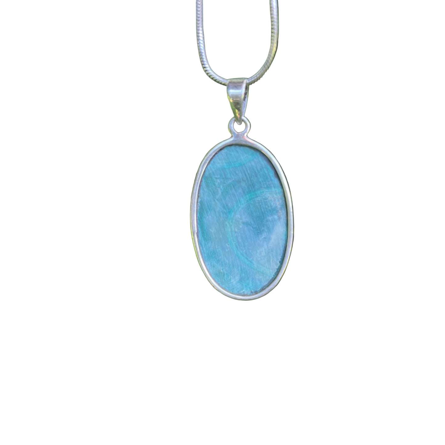Sterling Silver Malachite Pendant