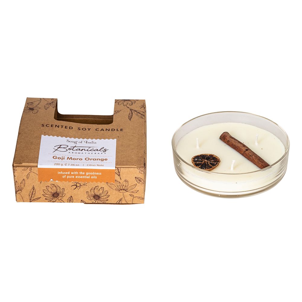 Botanicals Soy Candle - Goji Moro Orange - The Crescent Moon
