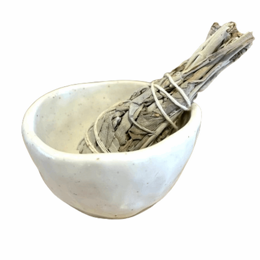 Ceramic Smudge Bowl - The Crescent Moon