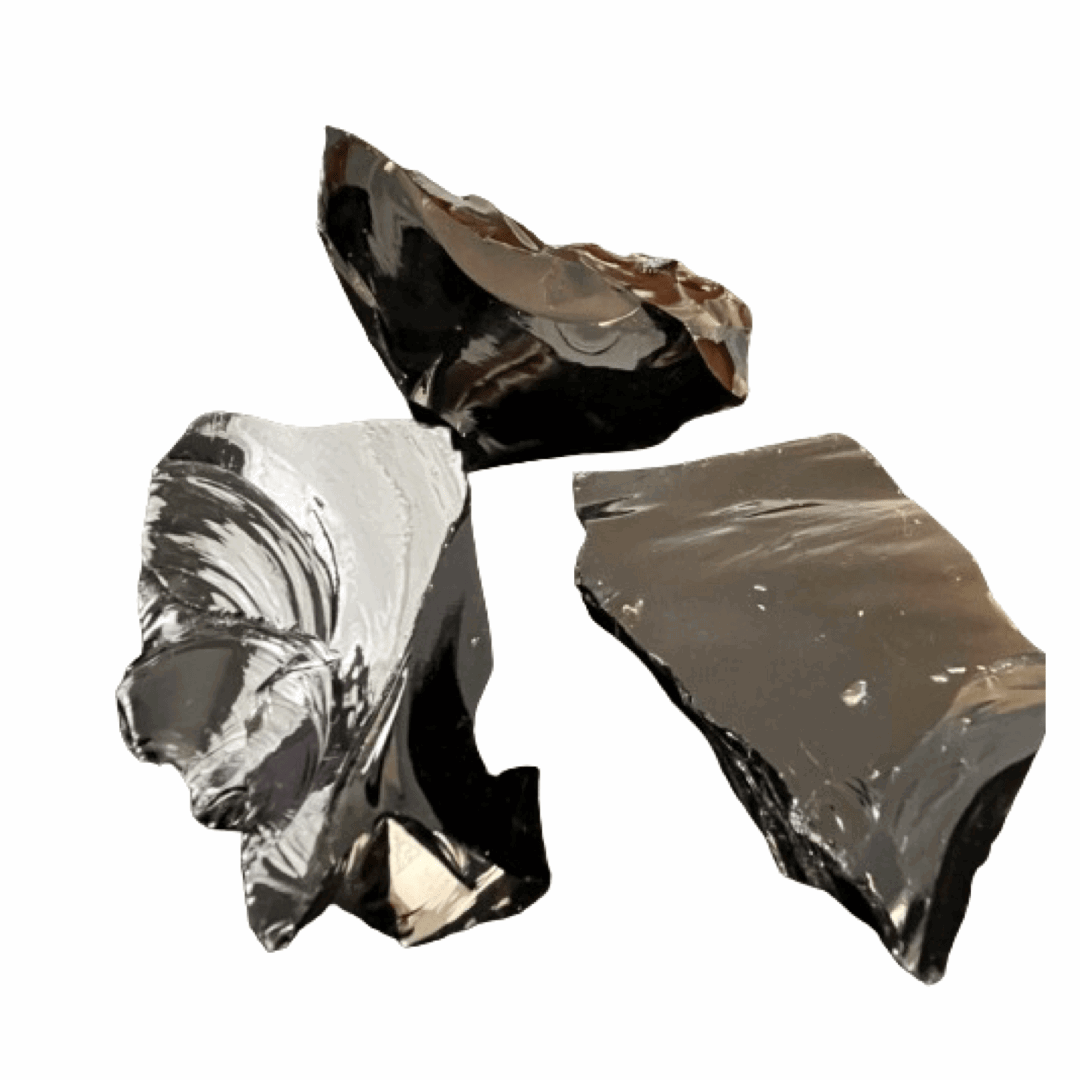 Black Obsidian Rough - The Crescent Moon
