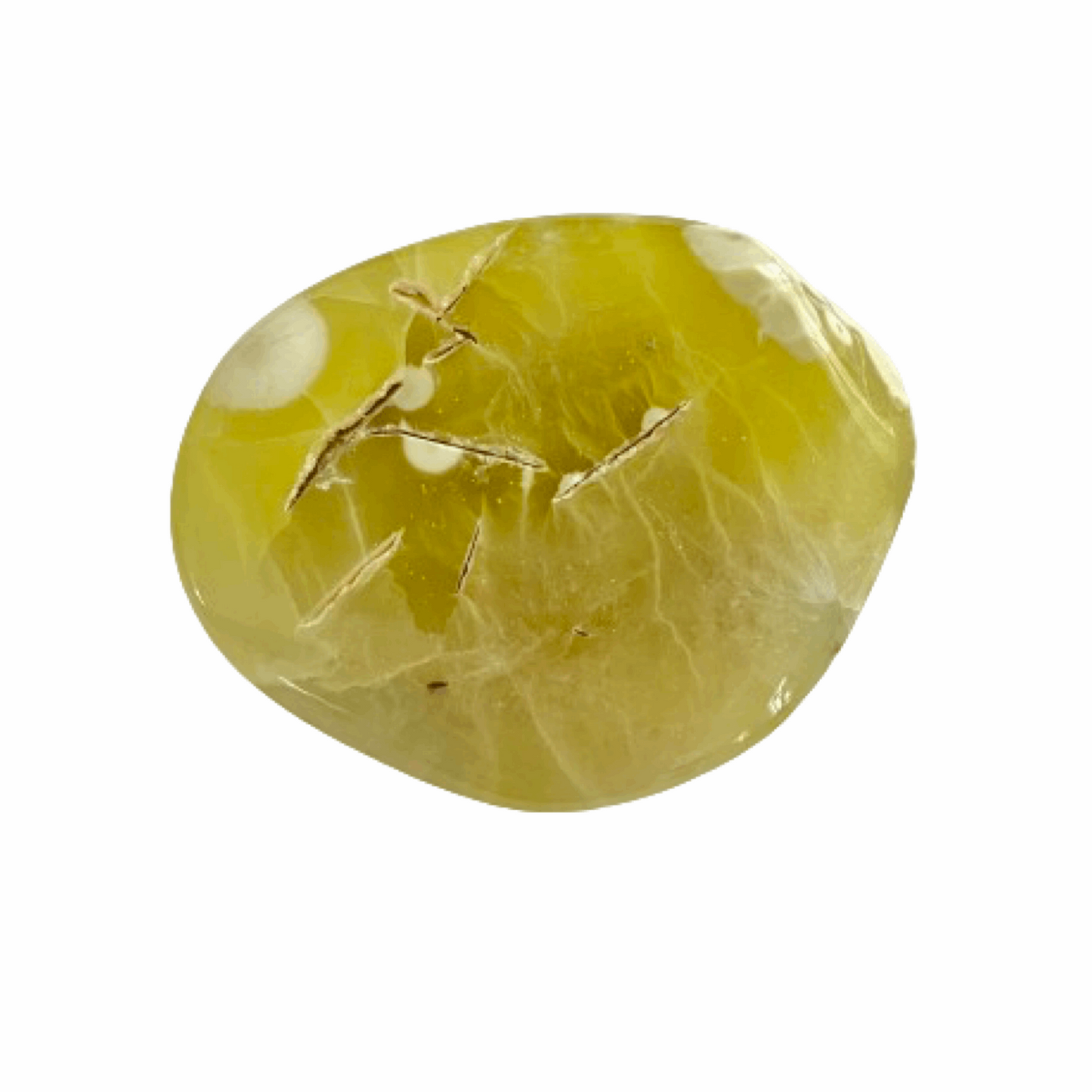 Prehnite Semi Polished Freeform - The Crescent Moon