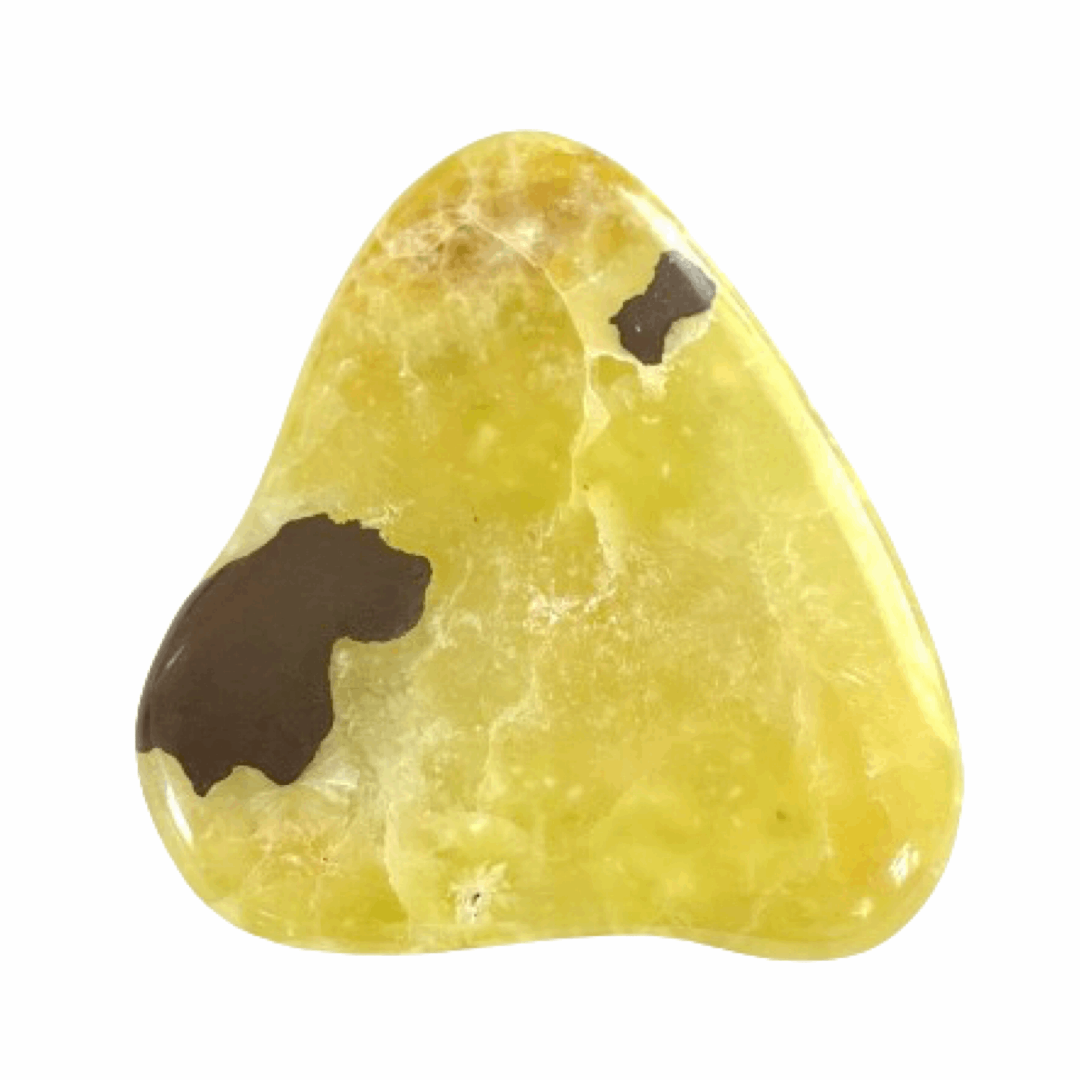 Prehnite Crystal Semi Polished Freeform - The Crescent Moon