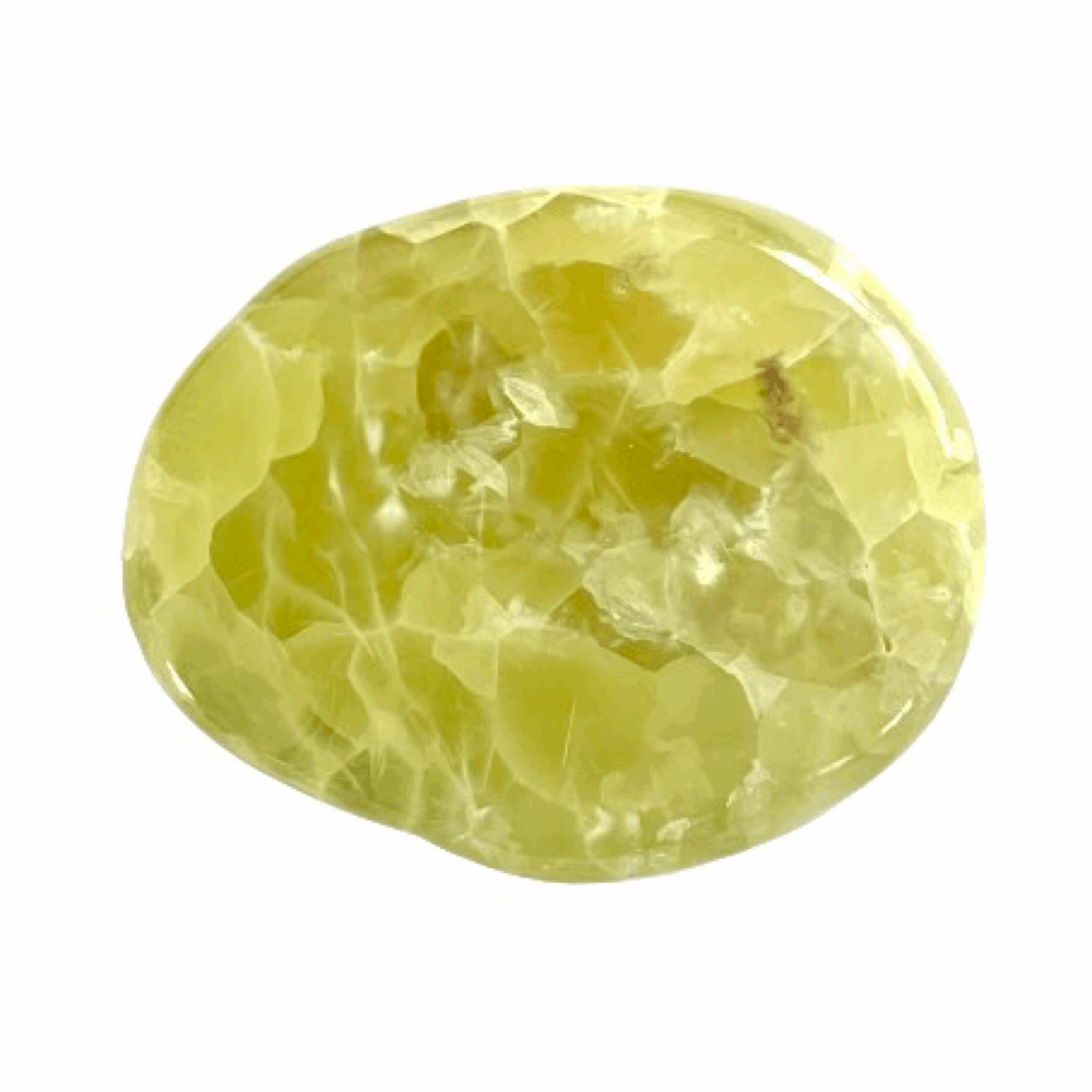 Prehnite Crystal Polished Freeform - The Crescent Moon