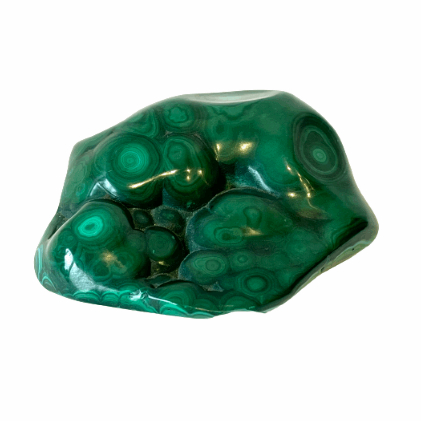 Malachite Crystal Polished Free Form - The Crescent Moon