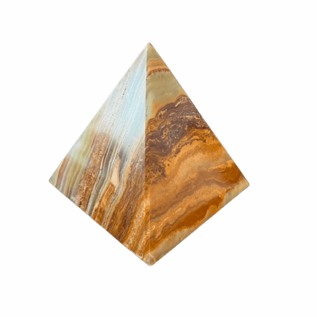 Banded Calcite Pyramid - The Crescent Moon