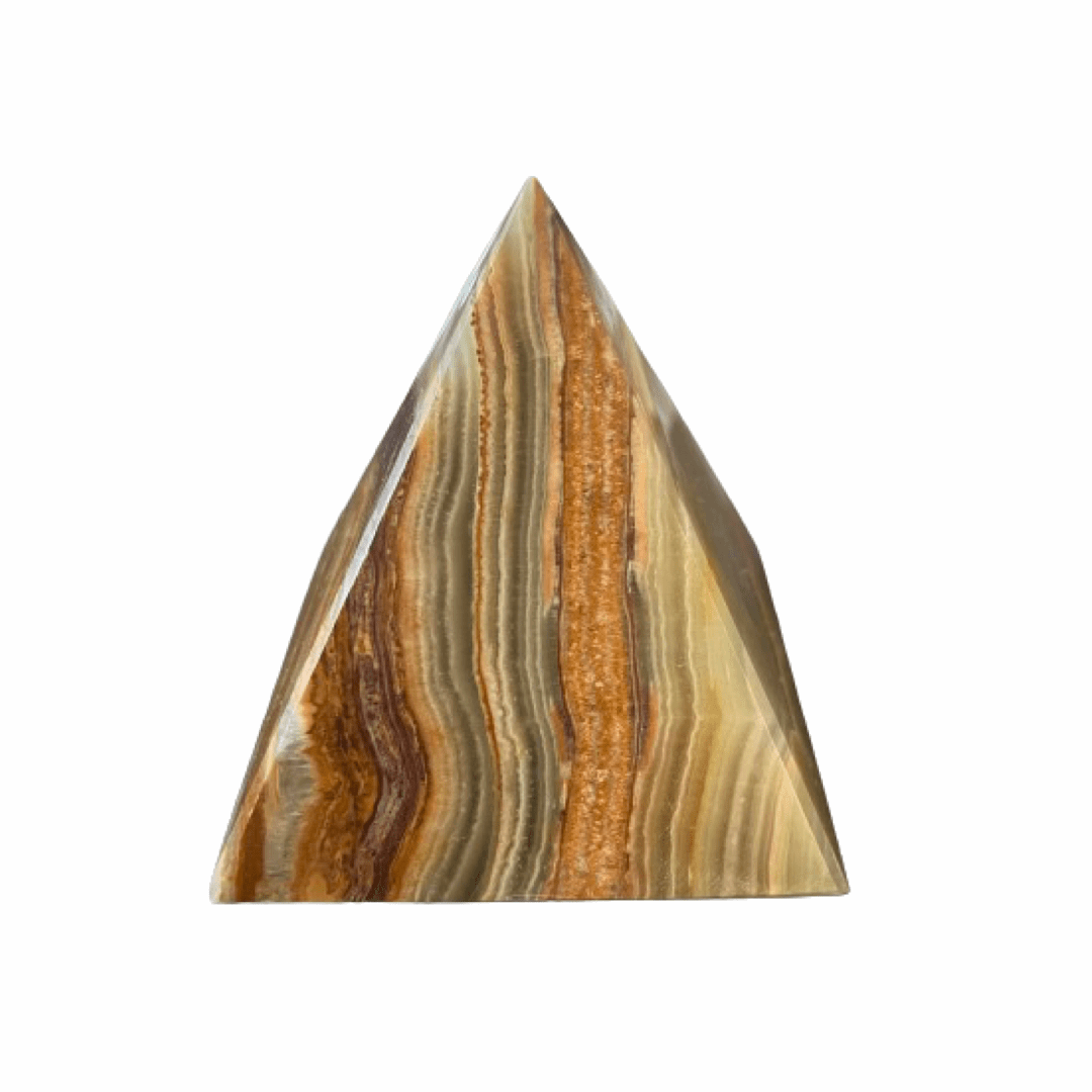 Banded Calcite Pyramid - The Crescent Moon