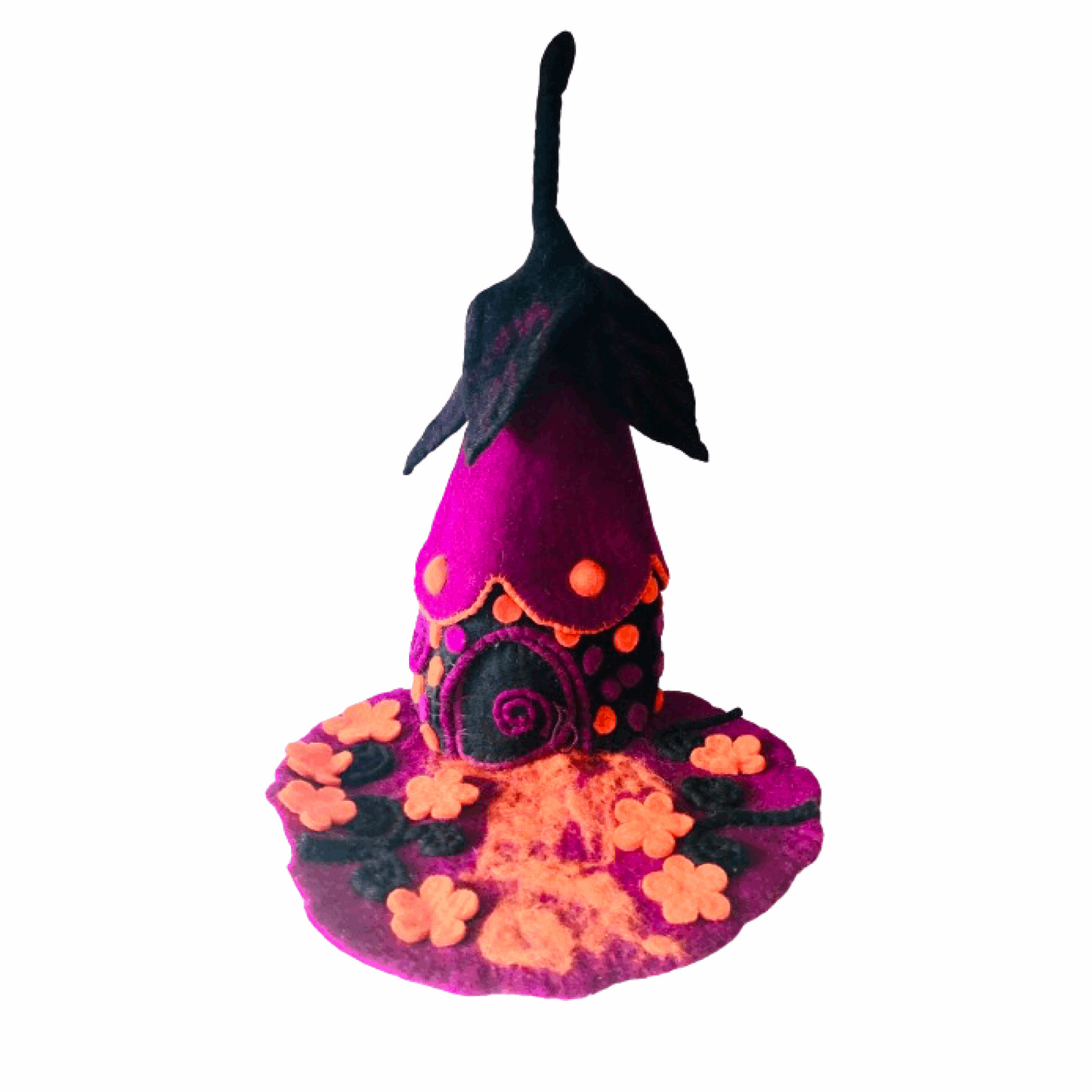 Felt Fairy House The Witches House - The Crescent Moon