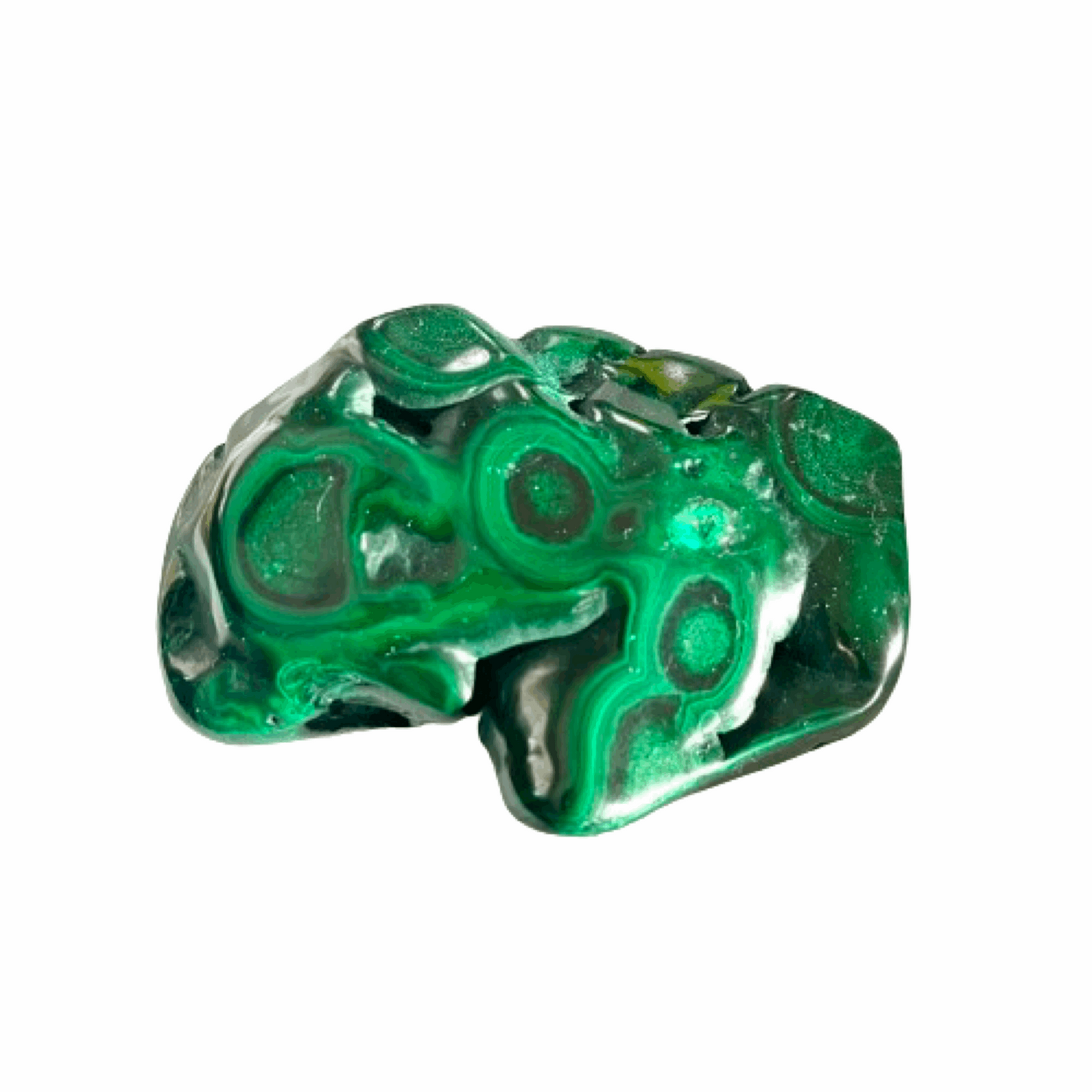 Malachite Semi Polished Freeform - The Crescent Moon