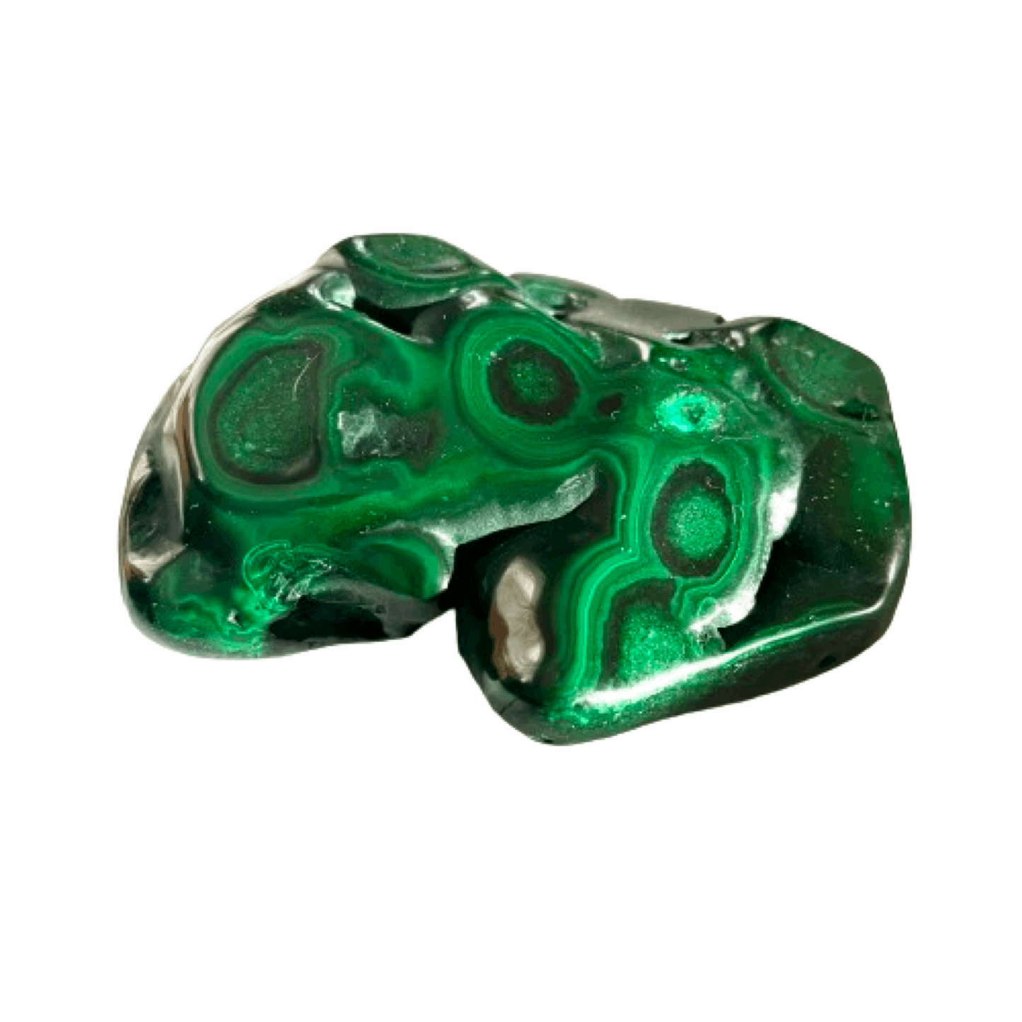Malachite Semi Polished Freeform - The Crescent Moon
