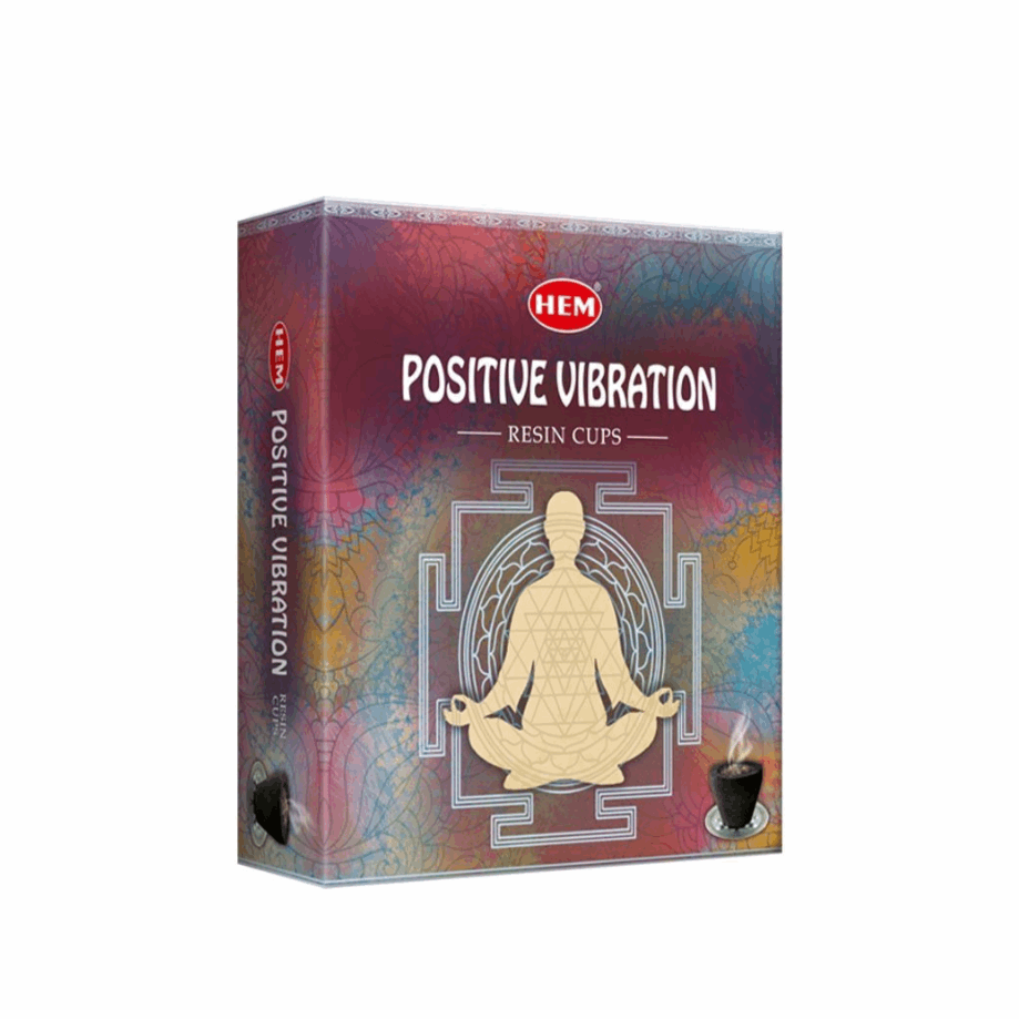 Positive Vibes incense Resin Cups - The Crescent Moon