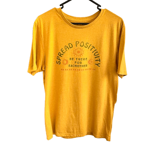 Vintage Retro Preloved T shirt - Spread Positivity - The Crescent Moon