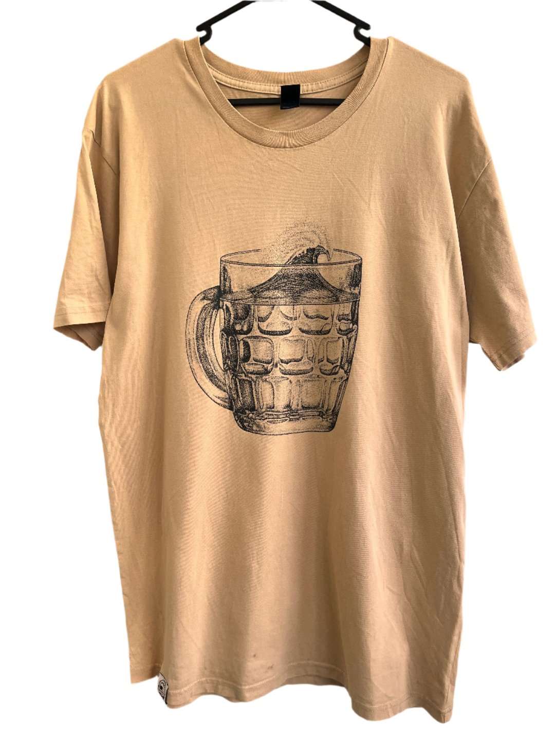 Vintage Retro Preloved T shirt - Storm in a beer mug - The Crescent Moon
