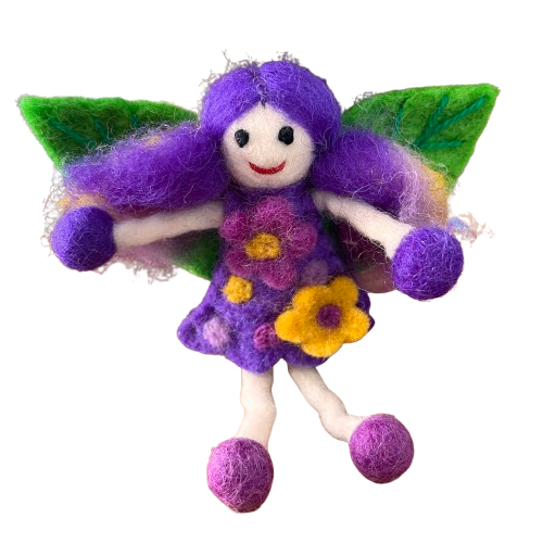 Felt Fairy - Purple Amethyst Fairy - The Crescent Moon