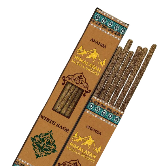 Ananda Smudging Incense - White Sage - The Crescent Moon