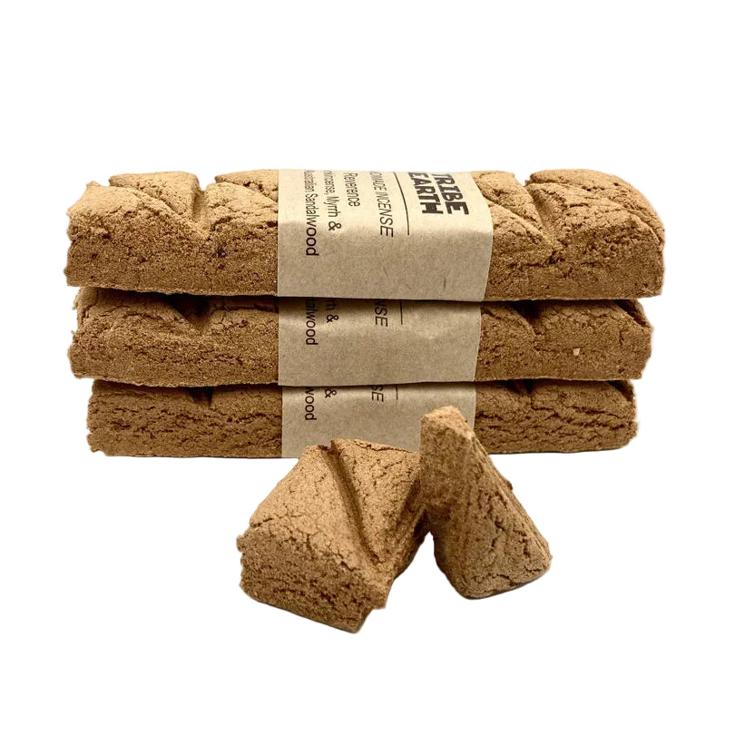 Frankincense, Myrrh & Sandalwood Incense (Reverence) - Tribe Earth
