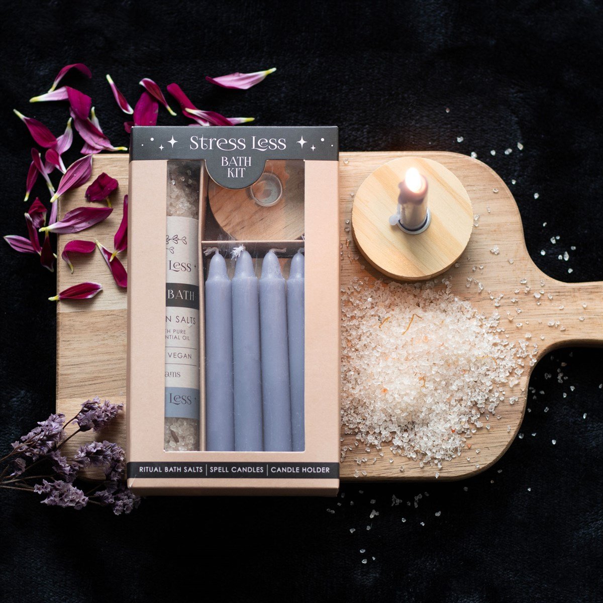 Ritual Bath Kit - Stress Relief - The Crescent Moon
