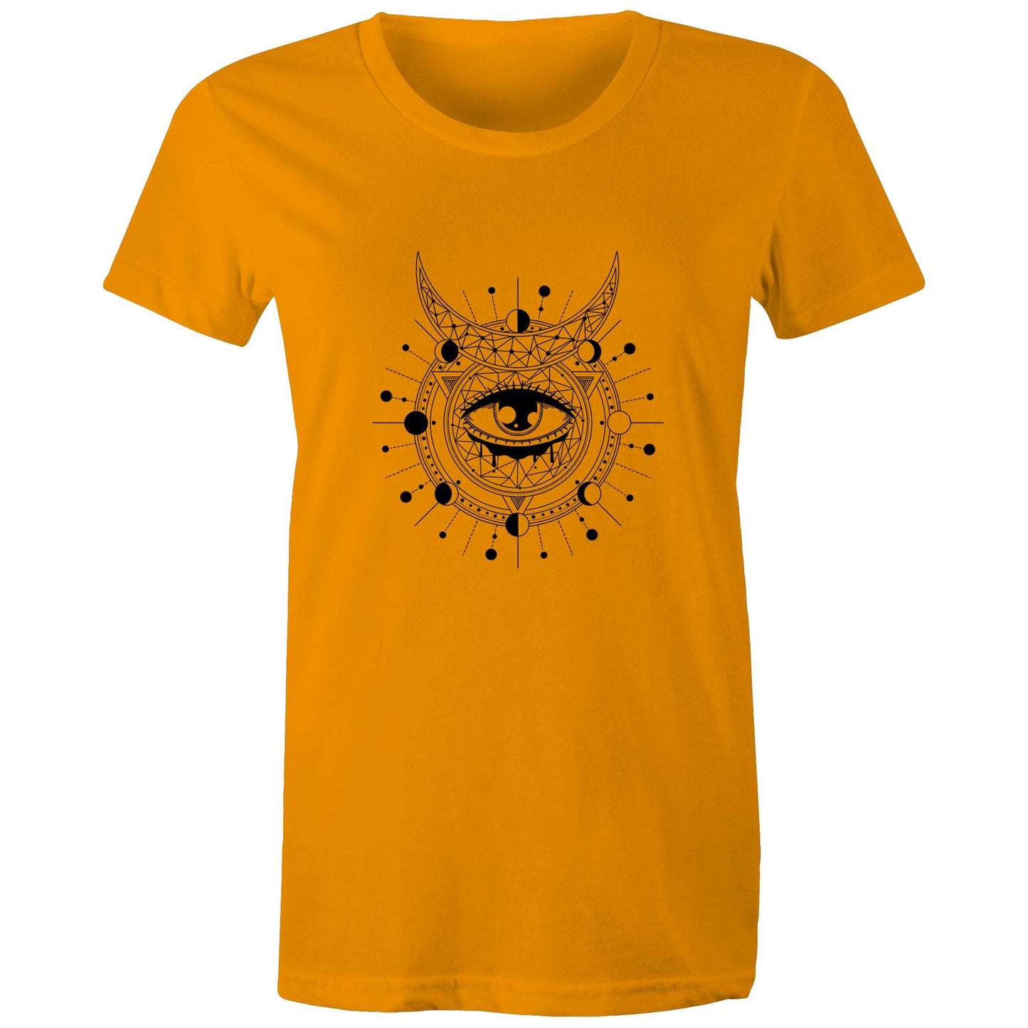 Women's Earthfolk T shirt - Divination - The Crescent Moon
