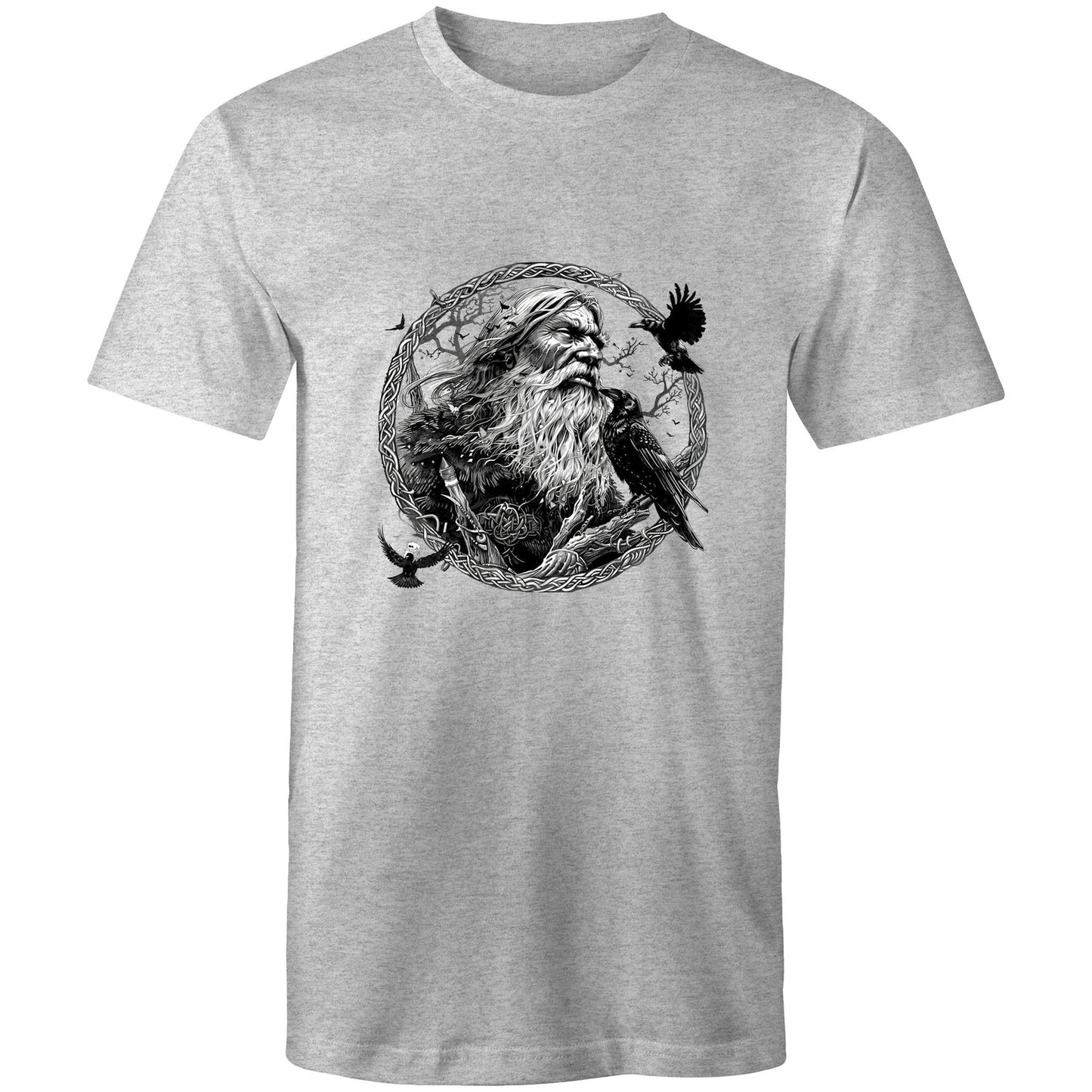 Earthfolk Printed T shirt - Mens Relaxed Fit - Odin - The Crescent Moon