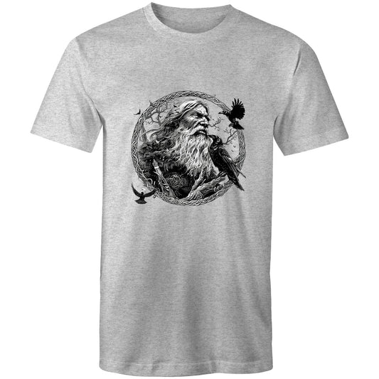 Earthfolk Printed T shirt - Mens Relaxed Fit - Odin - The Crescent Moon