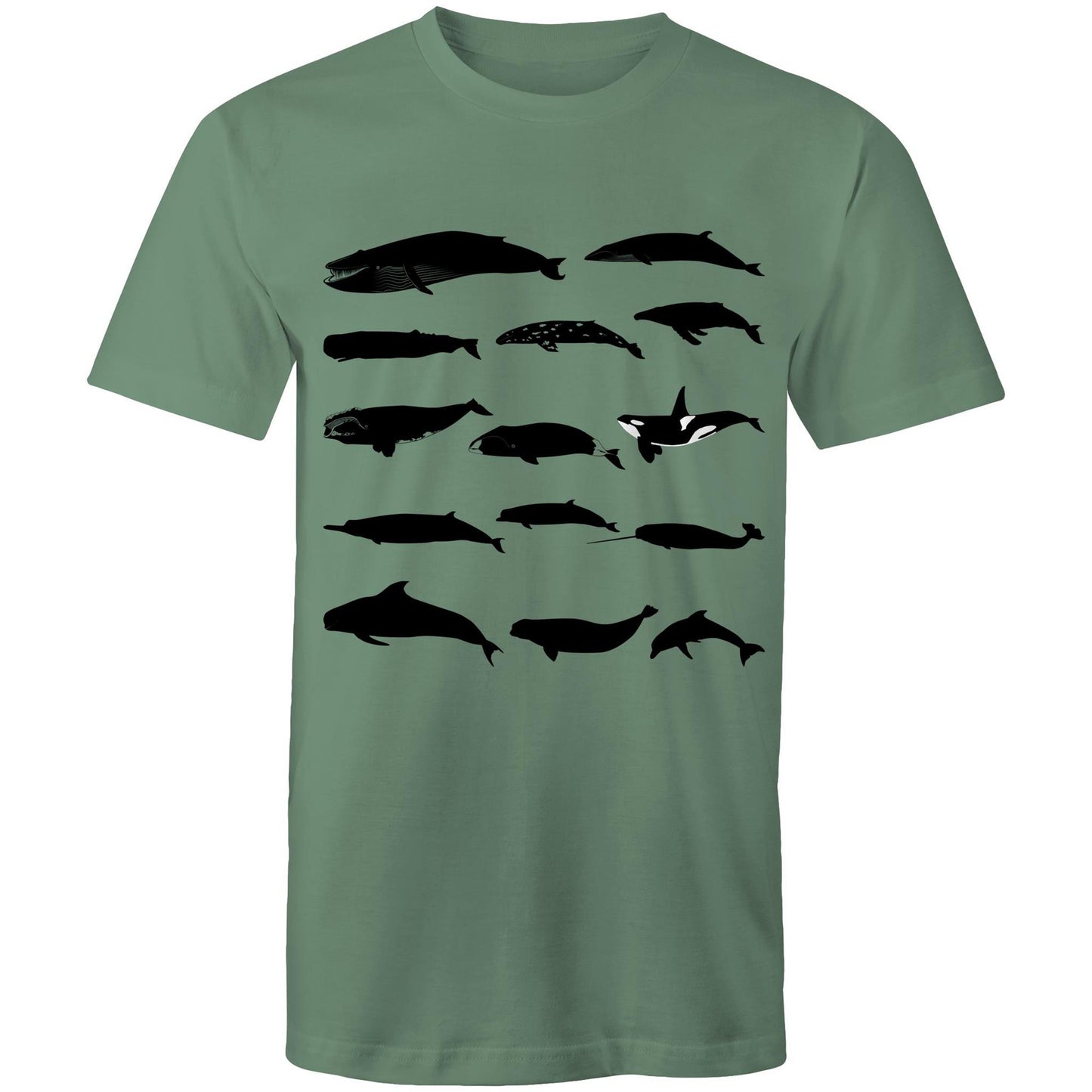 Men's Earthfolk Tshirt - Whale Silhouette - The Crescent Moon
