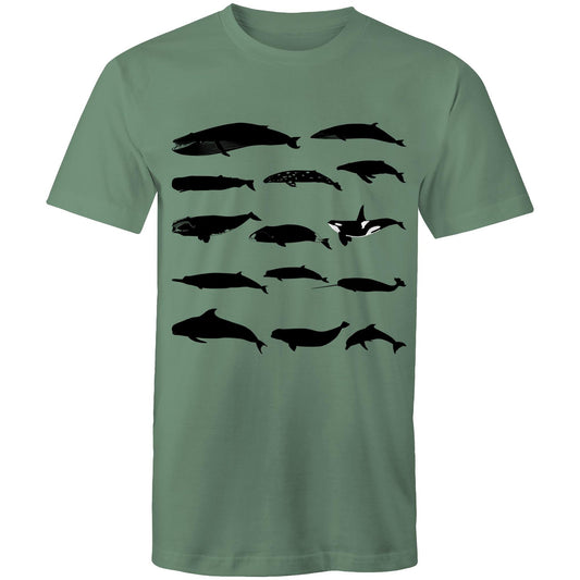 Men's Earthfolk Tshirt - Whale Silhouette - The Crescent Moon