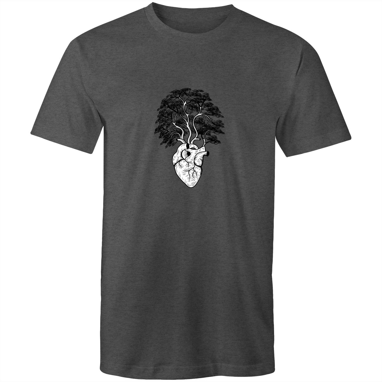 Earthfolk Printed T shirt - Mens Relaxed Fit - Grow a Heart