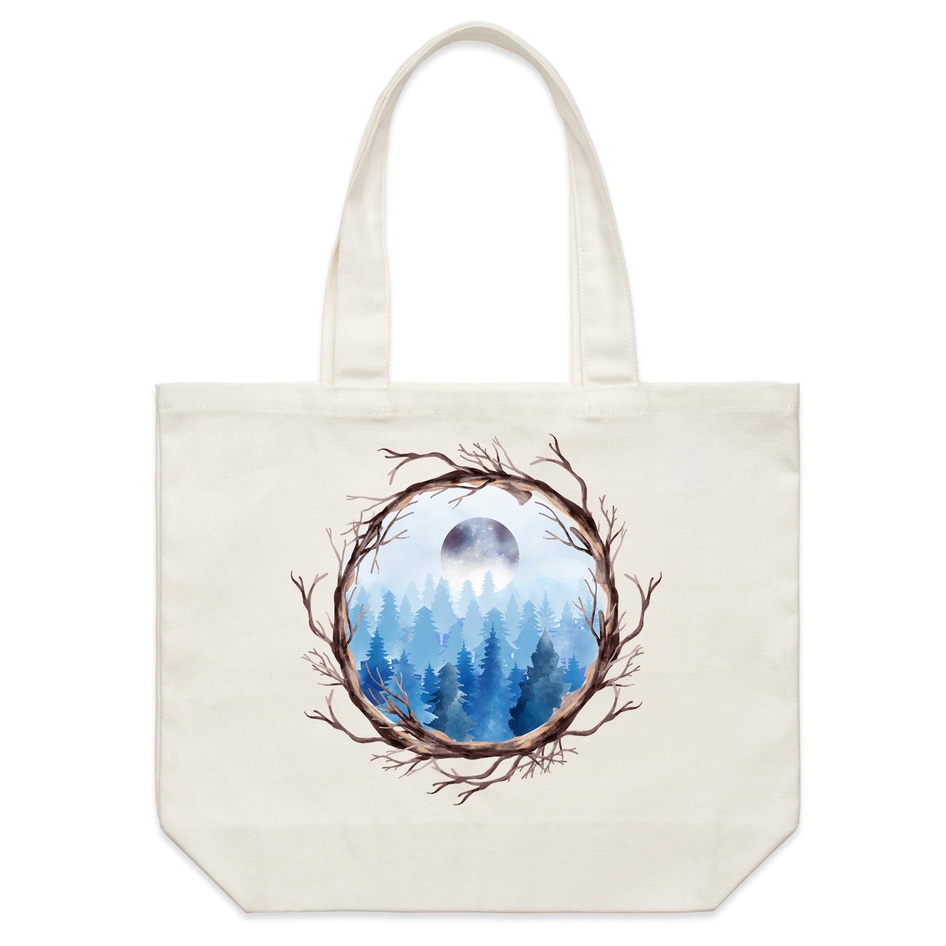 Earthfolk Canvas Tote Bag Branching out - The Crescent Moon