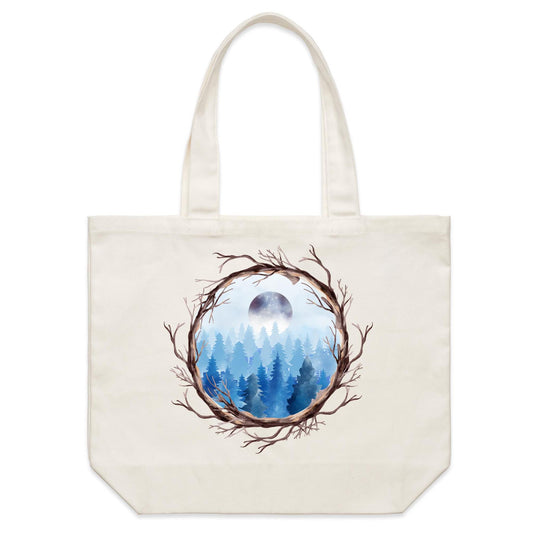 Earthfolk Canvas Tote Bag Branching out - The Crescent Moon