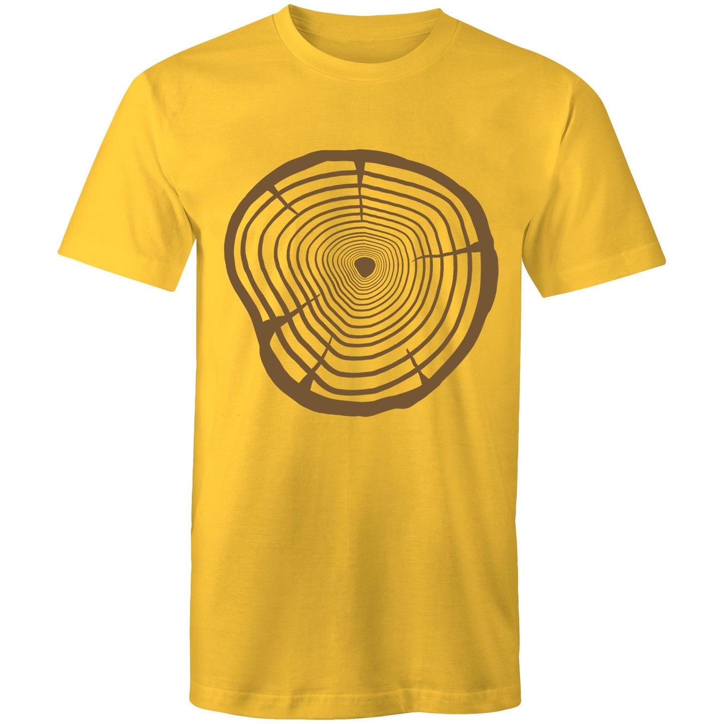 Men's Earthfolk T shirt - Wood Grain - The Crescent Moon