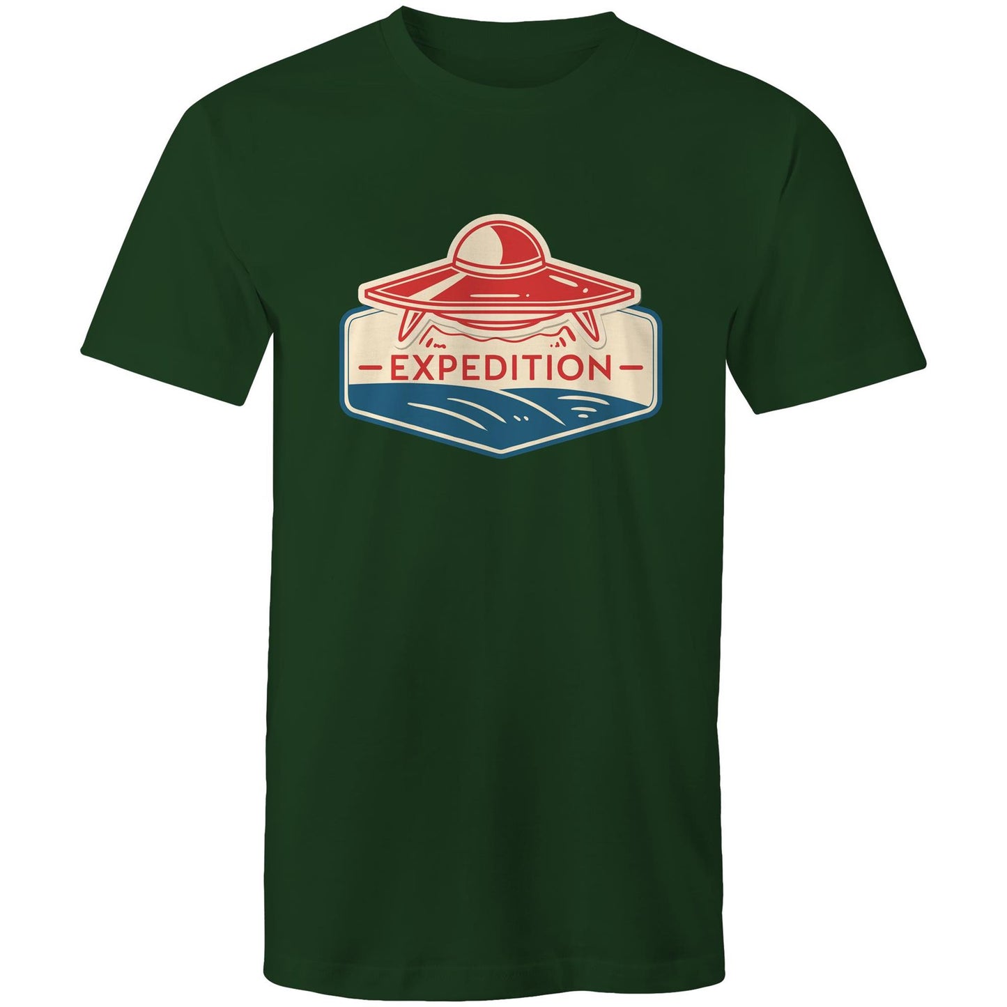 Men's Earthfolk T shirt - Alien Expedition - The Crescent Moon