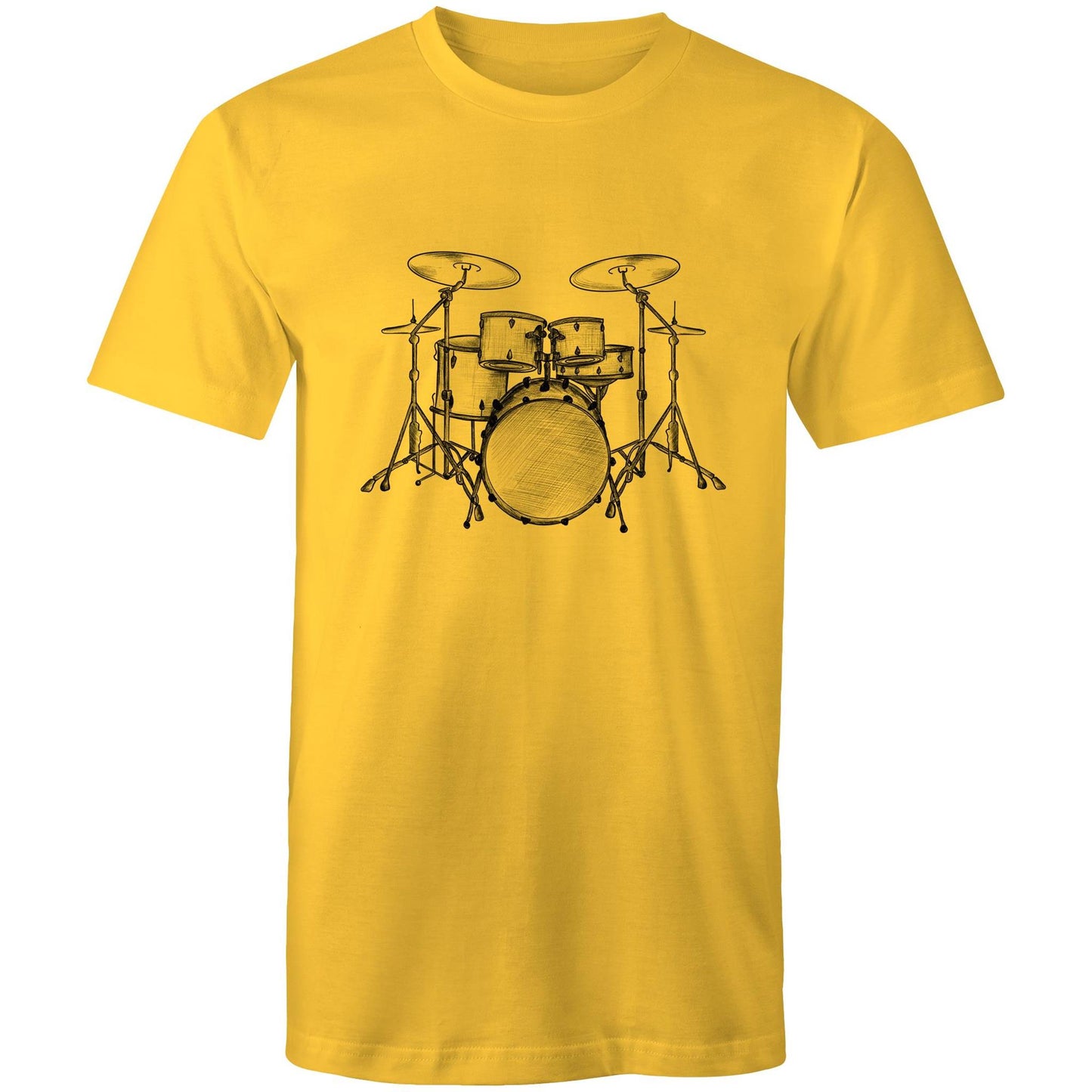 Men's Earthfolk T shirt - Vintage Drum Kit - The Crescent Moon