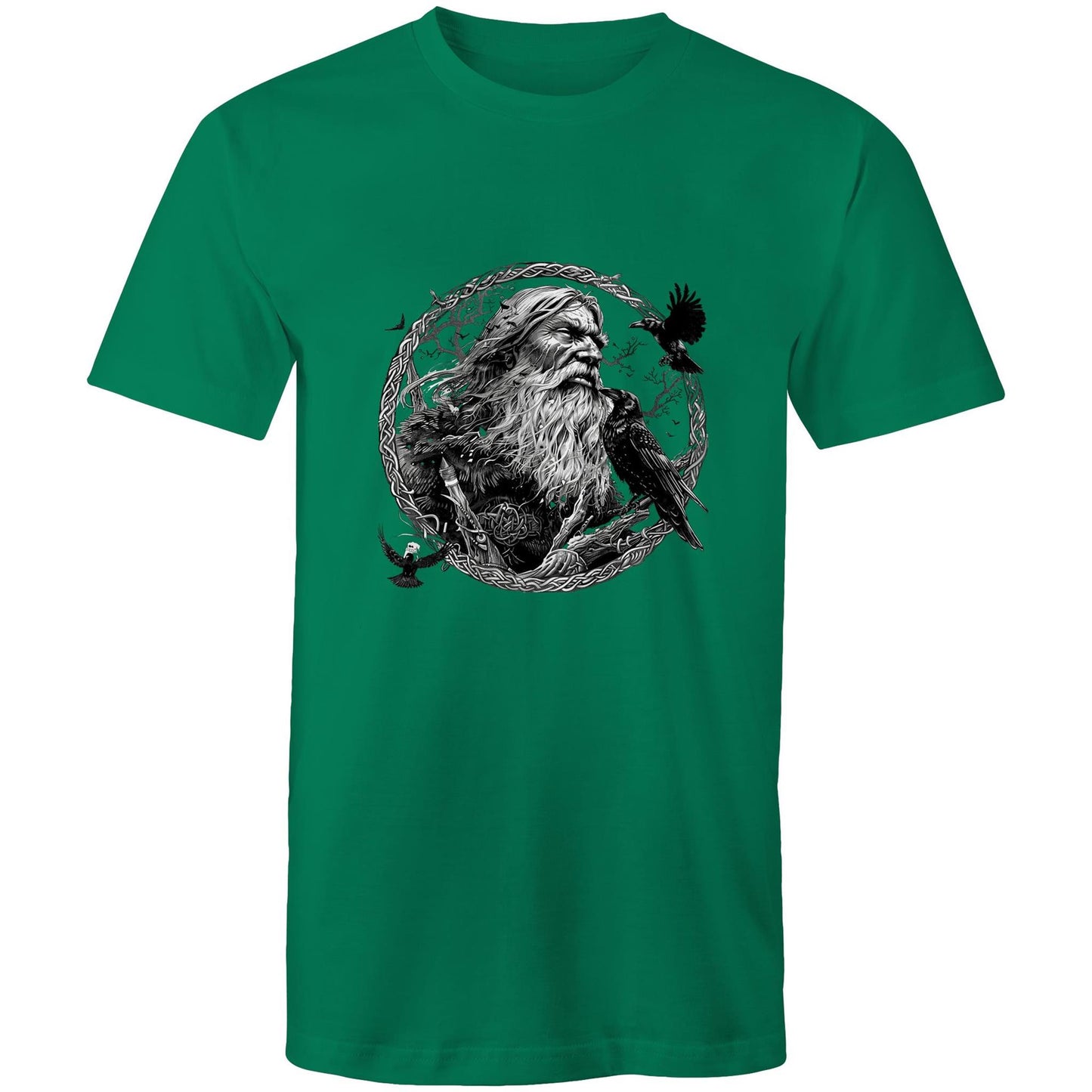 Earthfolk Printed T shirt - Mens Relaxed Fit - Odin - The Crescent Moon
