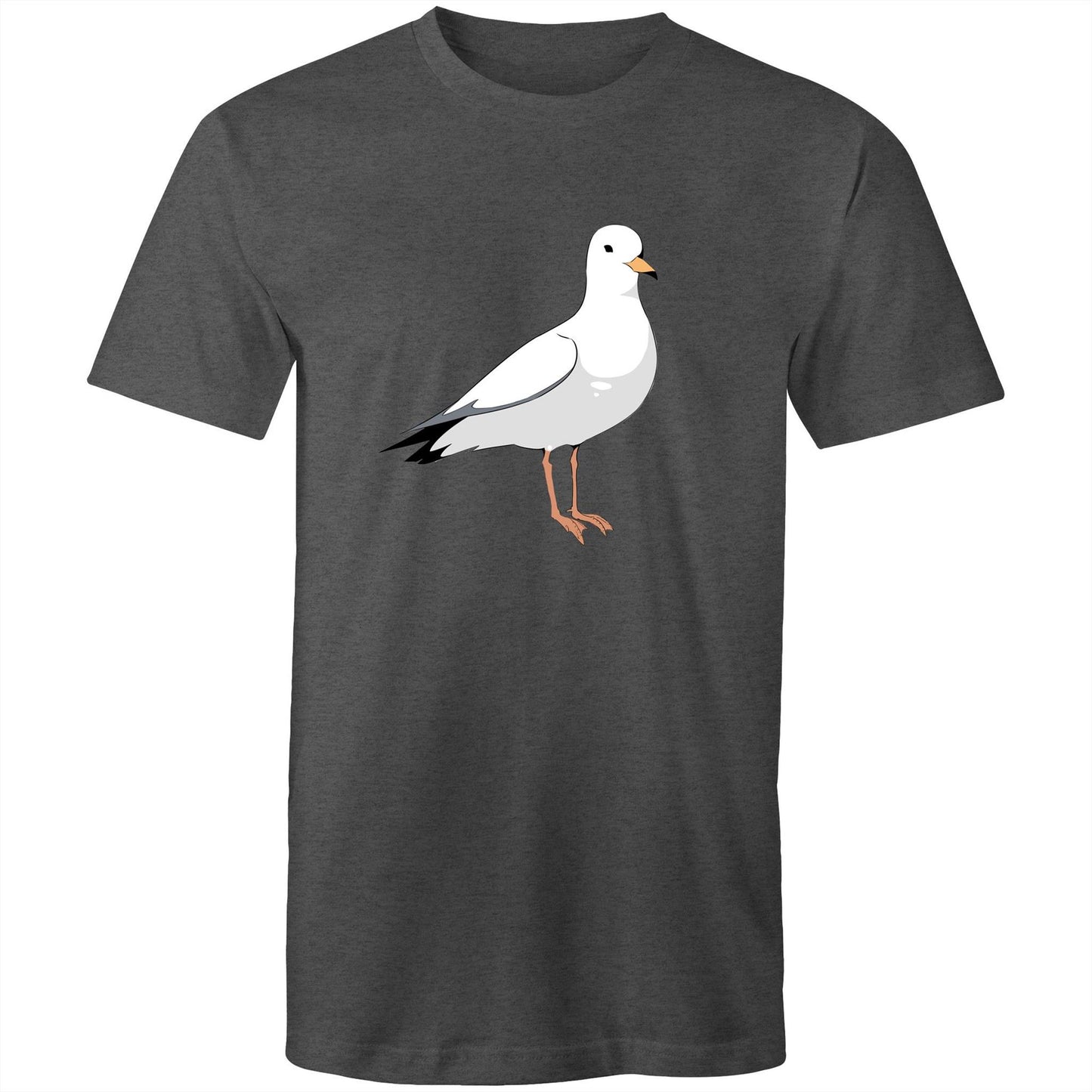 Earthfolk Printed T shirt - Mens Relaxed Fit - Steve the Seagull - The Crescent Moon