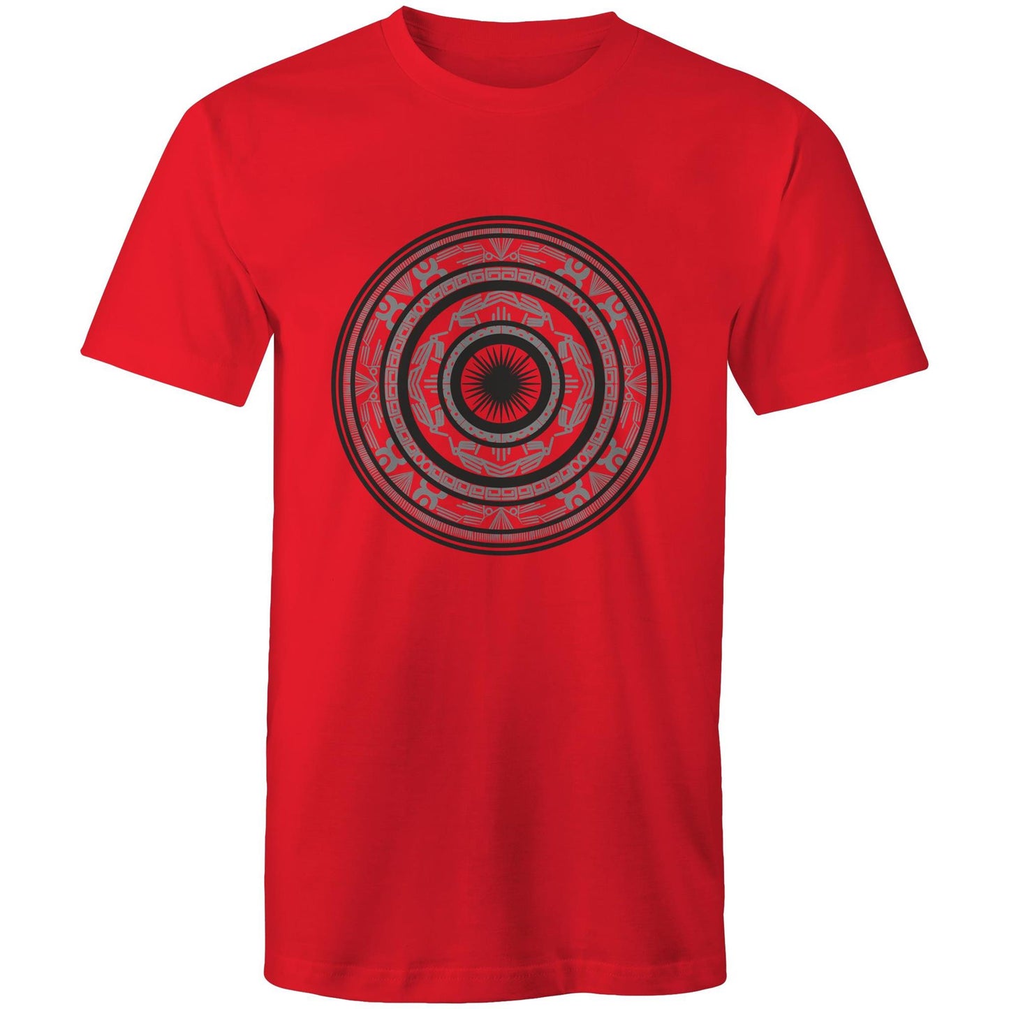 Men's Earthfolk T shirt - Totem Drum - The Crescent Moon