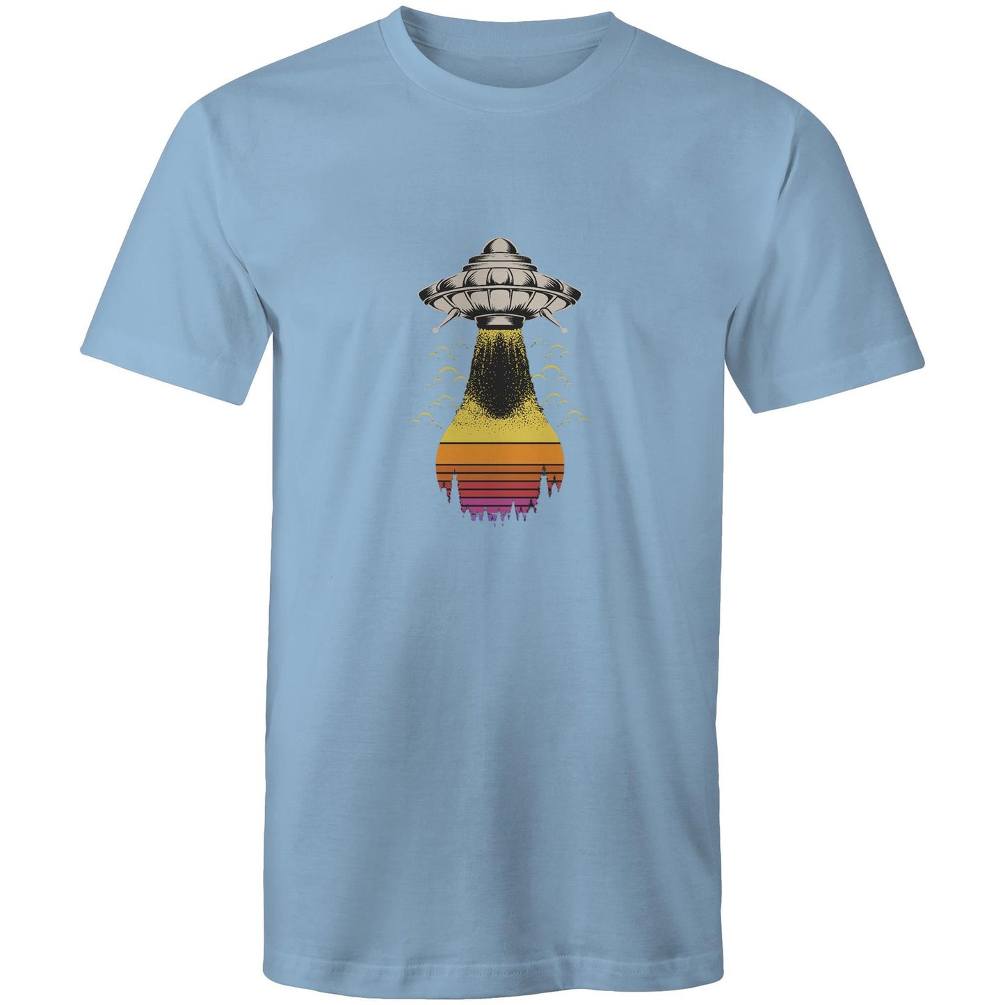 Men's Earthfolk Printed T shirt - Alien Summer - The Crescent Moon