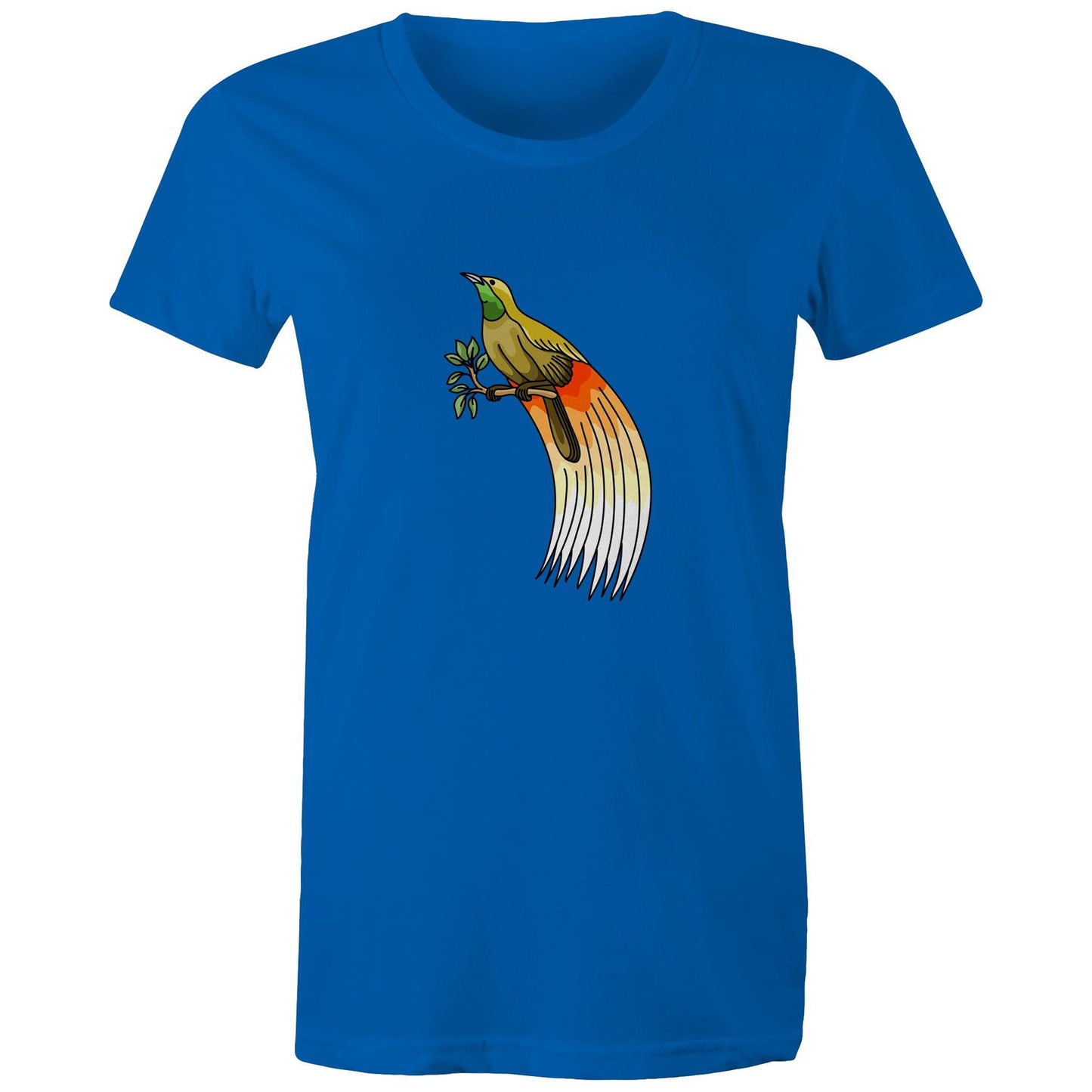 Women's Earthfolk T shirt - Bird Of Paradise - The Crescent Moon