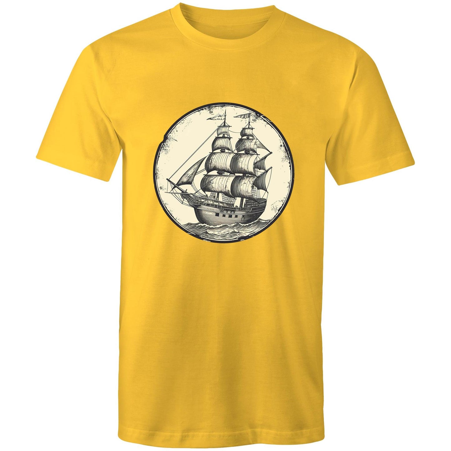 Men's Earthfolk T shirt - On the high Sea's - The Crescent Moon