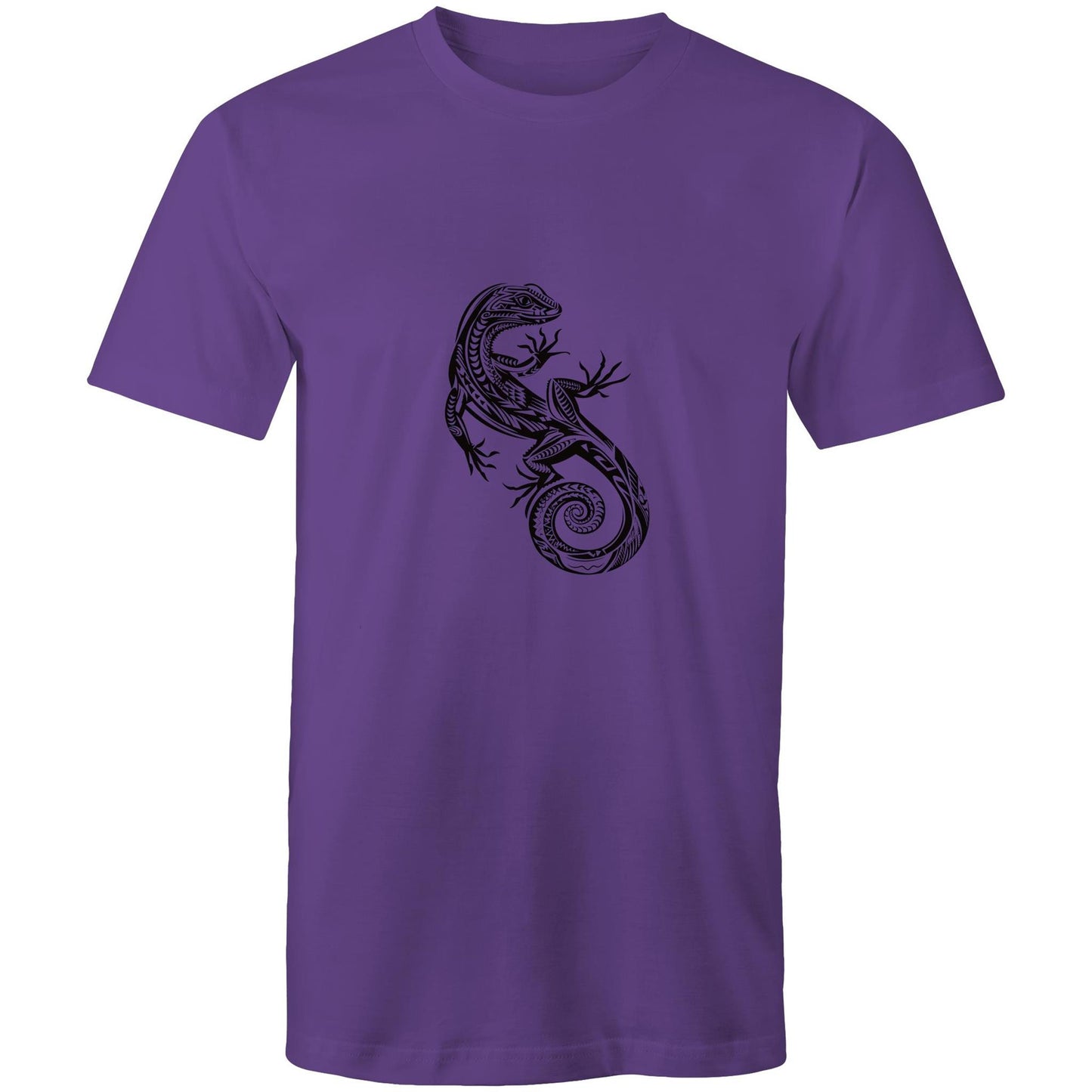 Men's Earthfolk T shirt - Totem Gecko - The Crescent Moon