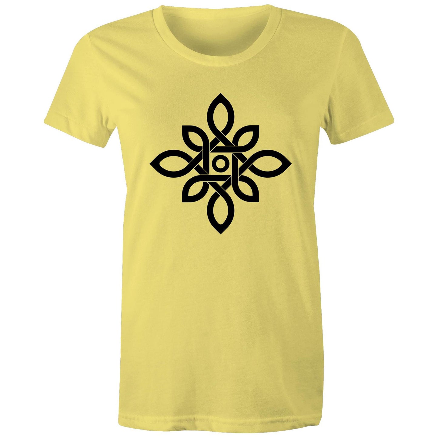 Women's Earthfolk T shirt - Celtic Nature Knot - The Crescent Moon
