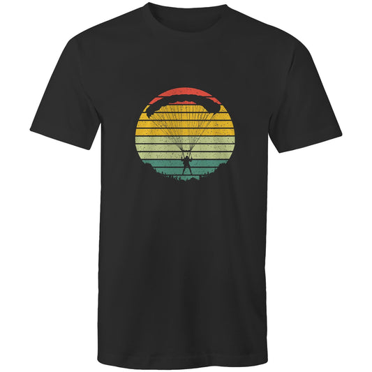 Men's Earthfolk T shirt - Paraglider - The Crescent Moon