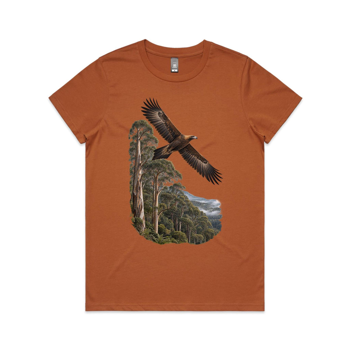 Women's Wedge Tail Eagle Graphic Printed T-shirt