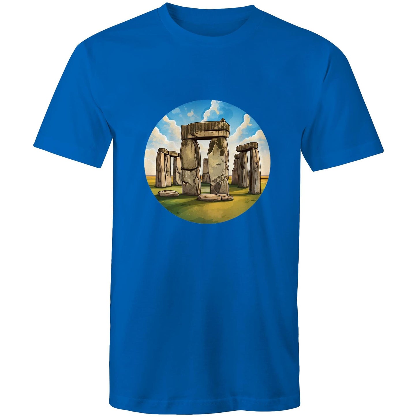 Men's Earthfolk T shirt - The Stone Circle - The Crescent Moon