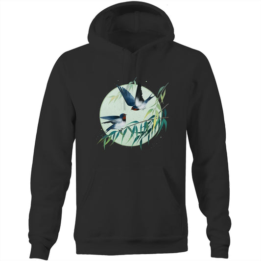 Unisex Earthfolk Hoodie - Spring Swallows - The Crescent Moon